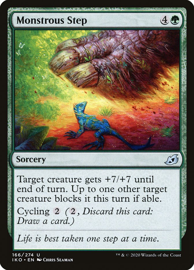 Monstrous Step 166/274 (Ikoria: Lair of Behemoths)  - Foil | Chromatic Games