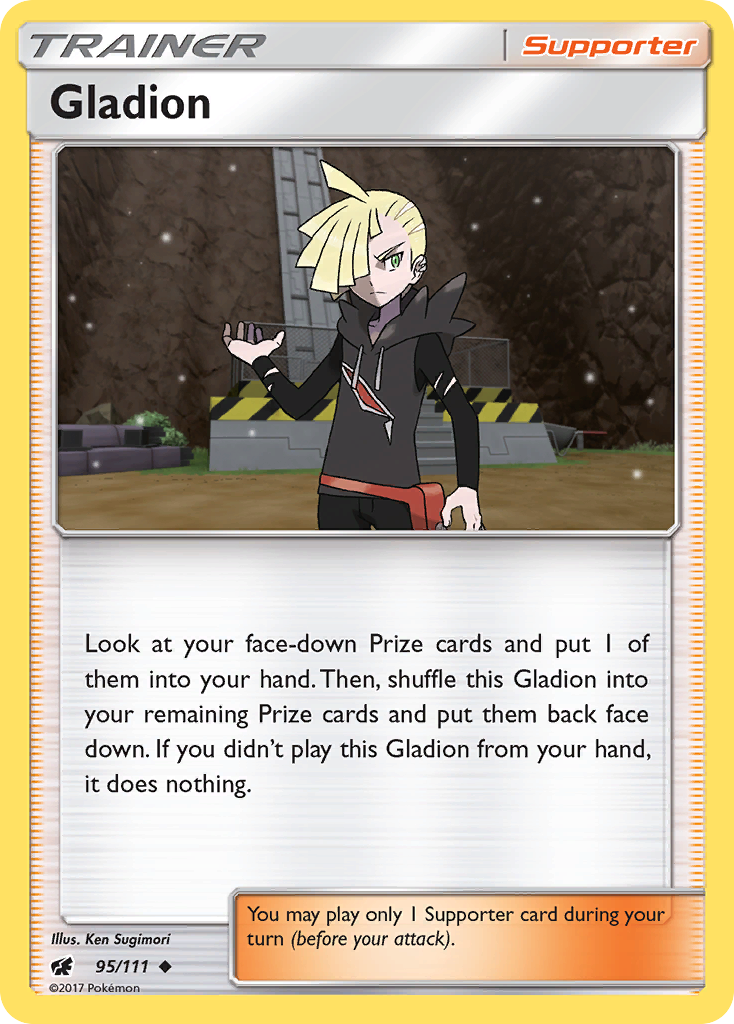 Gladion (95/111) [Sun & Moon: Crimson Invasion] | Chromatic Games