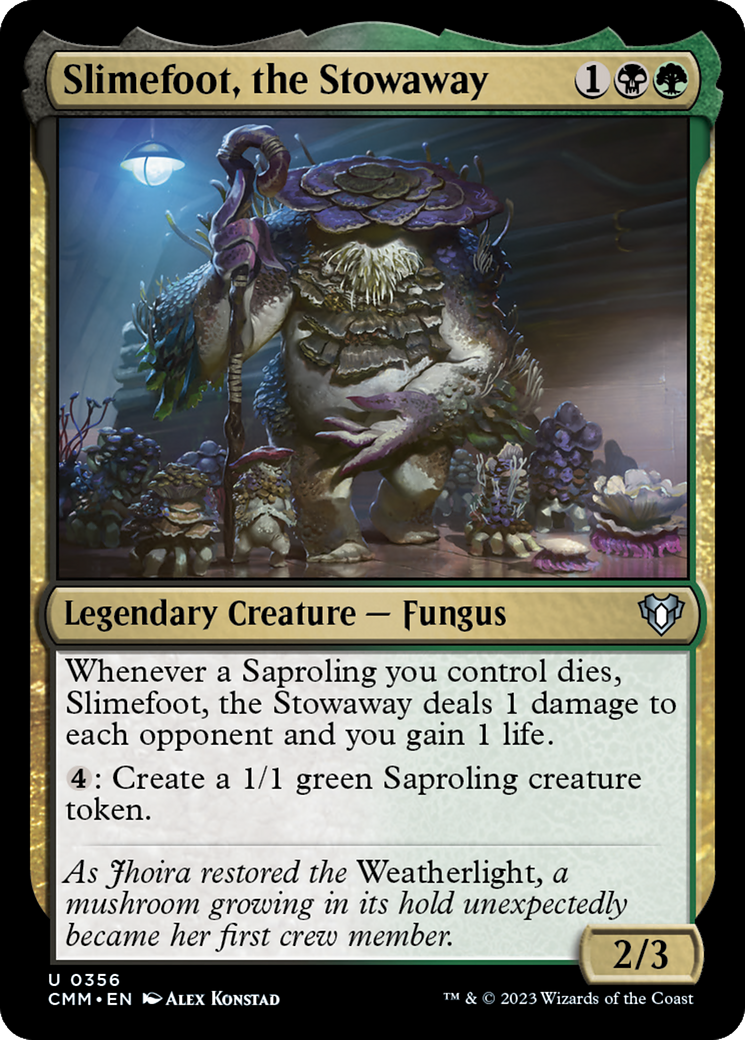 Slimefoot, the Stowaway [Commander Masters] | Chromatic Games