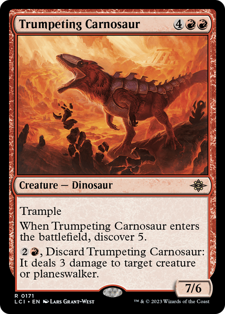 Trumpeting Carnosaur [The Lost Caverns of Ixalan] | Chromatic Games