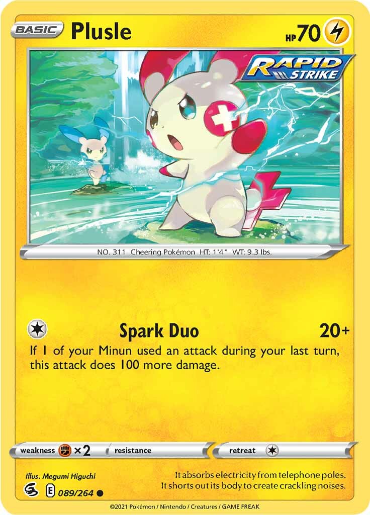 Plusle (089/264) [Sword & Shield: Fusion Strike] | Chromatic Games