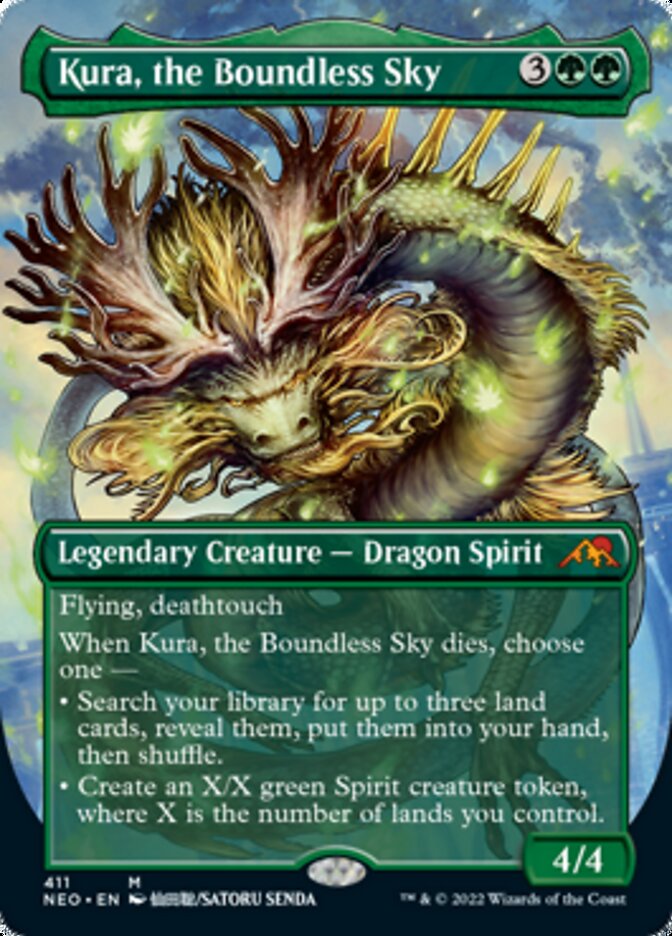 Kura, the Boundless Sky (Borderless Alternate Art) [Kamigawa: Neon Dynasty] | Chromatic Games