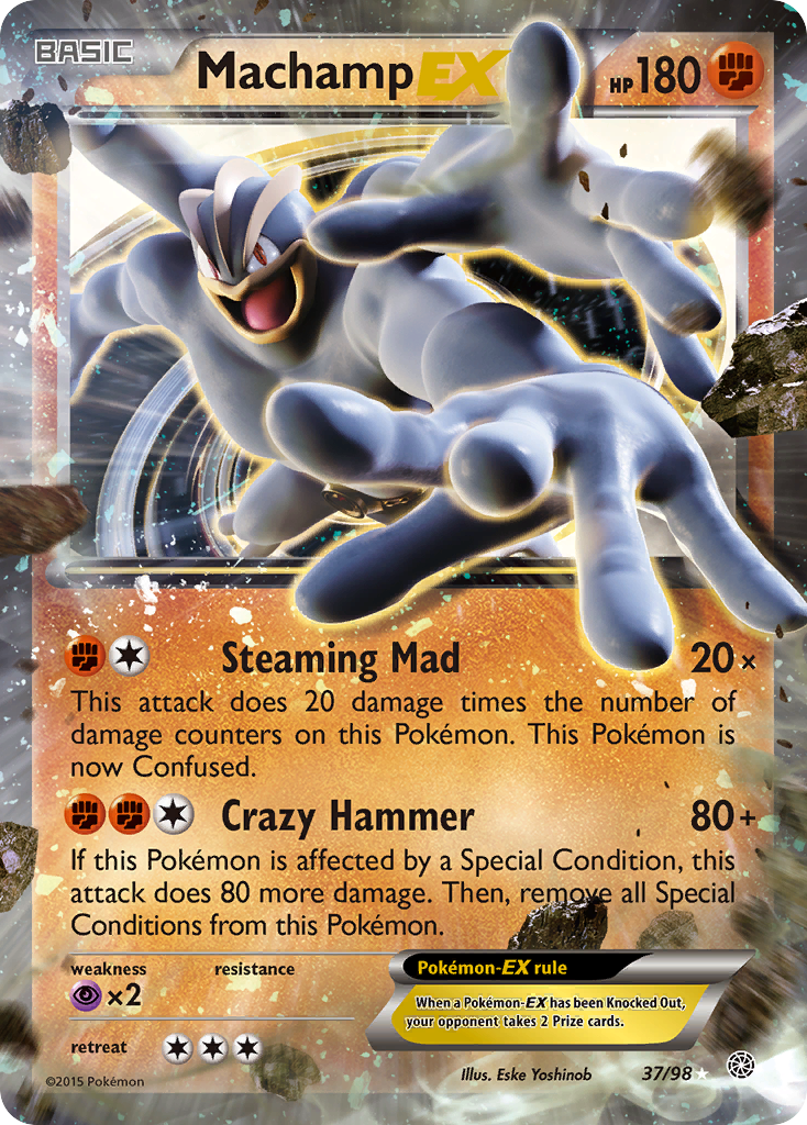 Machamp EX (37/98) [XY: Ancient Origins] | Chromatic Games