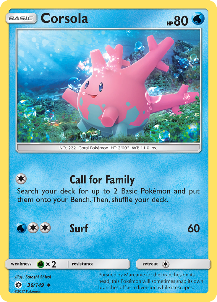 Corsola (36/149) [Sun & Moon: Base Set] | Chromatic Games