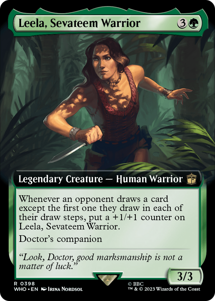 Leela, Sevateem Warrior (Extended Art) [Doctor Who] | Chromatic Games