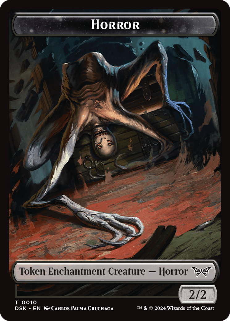 Horror Token [Duskmourn: House of Horror Tokens] | Chromatic Games