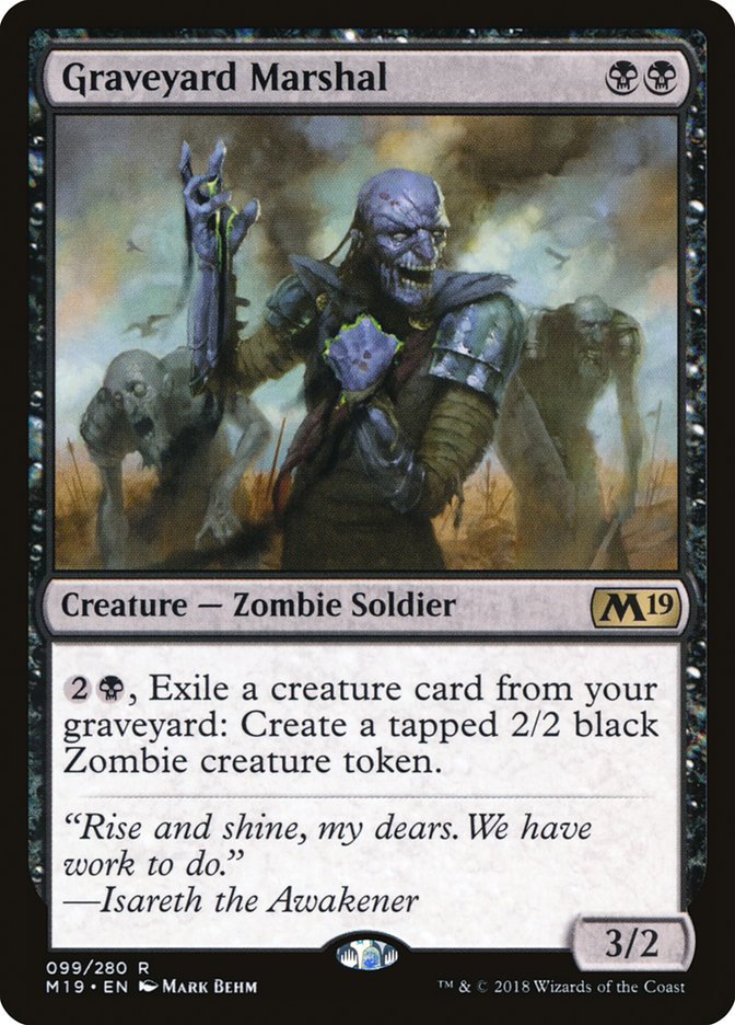Graveyard Marshal 99/280 (Core Set 2019)  | Chromatic Games