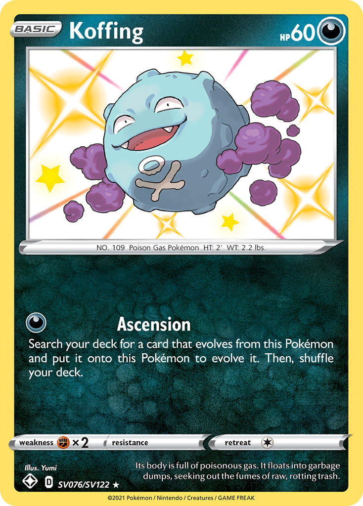 Koffing (SV076/SV122) [Sword & Shield: Shining Fates] | Chromatic Games