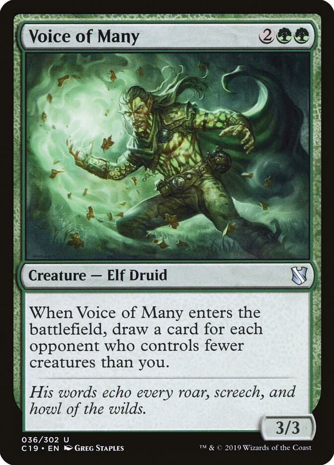 Voice of Many 36 (Commander 2019)  | Chromatic Games