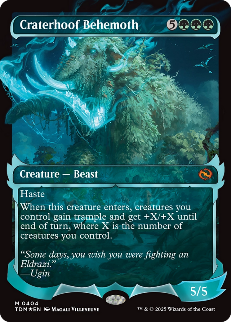 Craterhoof Behemoth (Showcase) [Tarkir: Dragonstorm] | Chromatic Games