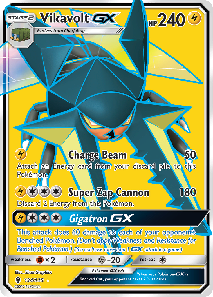 Vikavolt GX (134/145) [Sun & Moon: Guardians Rising] | Chromatic Games