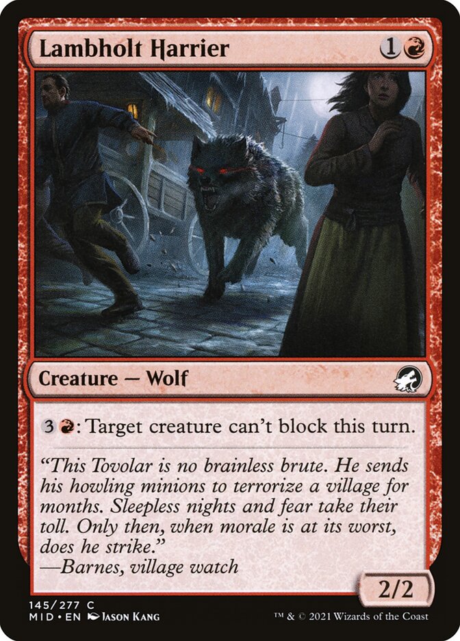 Lambholt Harrier 145/277 (Innistrad: Midnight Hunt)  - Foil | Chromatic Games