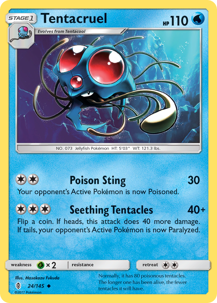 Tentacruel (24/145) [Sun & Moon: Guardians Rising] | Chromatic Games