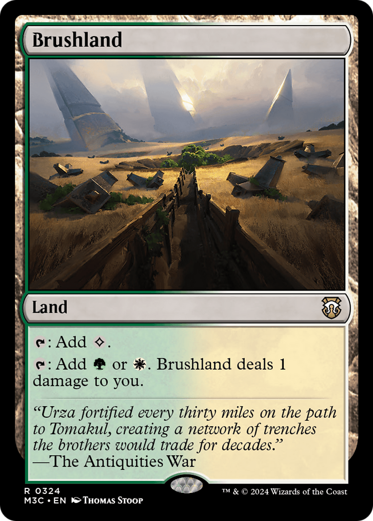 Brushland (Ripple Foil) [Modern Horizons 3 Commander] | Chromatic Games