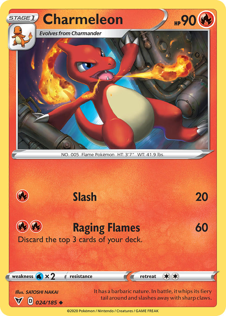 Charmeleon (024/185) [Sword & Shield: Vivid Voltage] | Chromatic Games