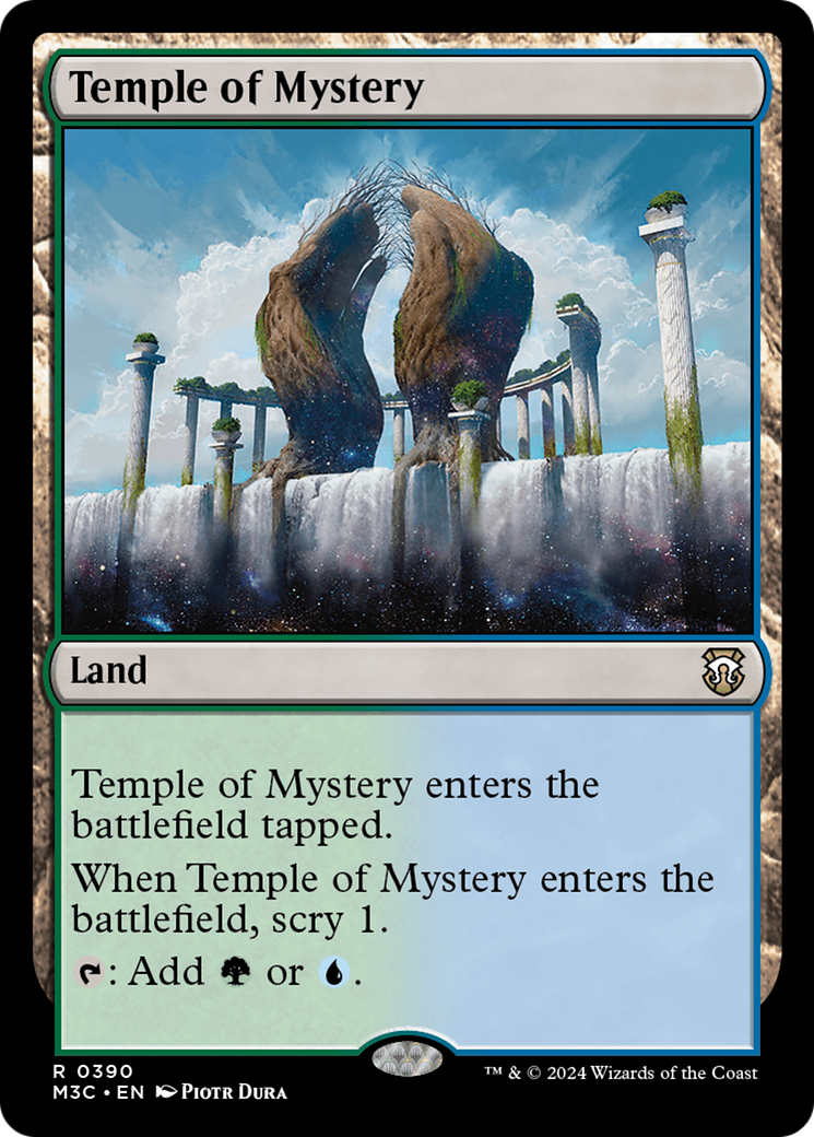 Temple of Mystery (Ripple Foil) [Modern Horizons 3 Commander] | Chromatic Games