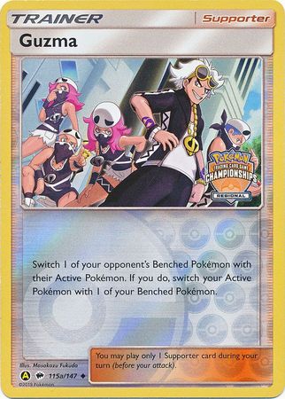 Guzma (115a/147) (Regional Championship Promo) [Sun & Moon: Burning Shadows] | Chromatic Games