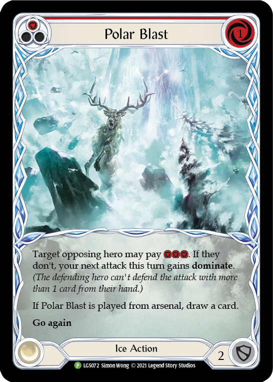 Polar Blast (Red) [LGS072] (Promo)  Rainbow Foil | Chromatic Games