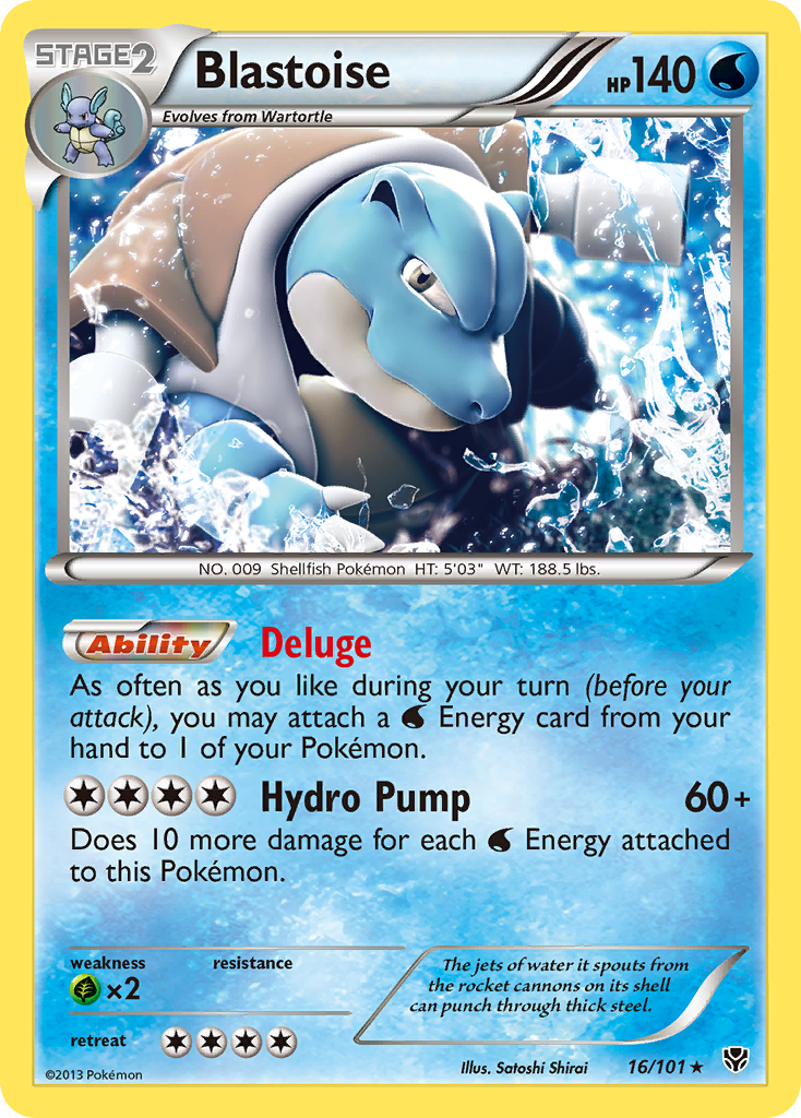 Blastoise (16/101) [Black & White: Plasma Blast] | Chromatic Games