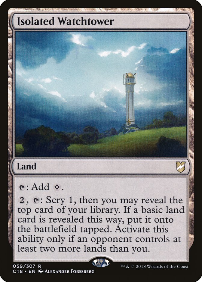 Isolated Watchtower 59/307 (Commander 2018)  | Chromatic Games