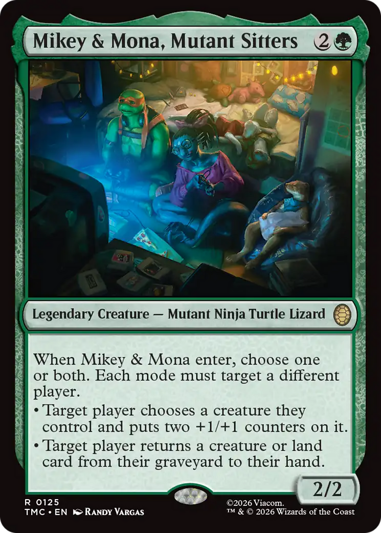 Mikey & Mona, Mutant Sitters [Teenage Mutant Ninja Turtles Commander] | Chromatic Games