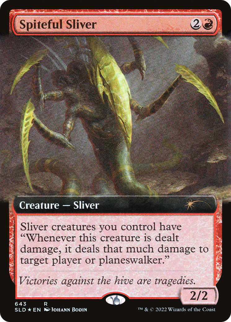 Spiteful Sliver (Extended Art) [Secret Lair Drop Promos] | Chromatic Games