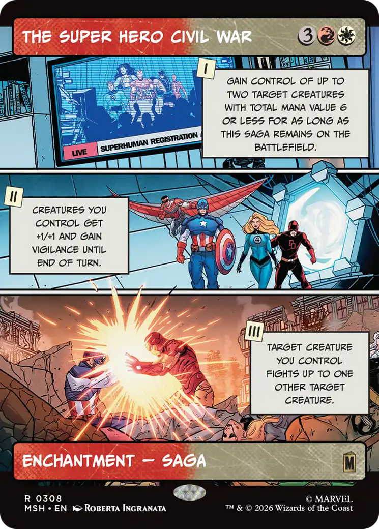 The Super Hero Civil War (Borderless) [Marvel Super Heroes] | Chromatic Games