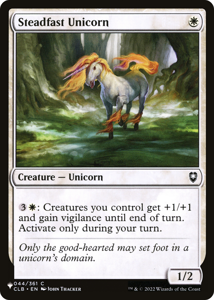 Steadfast Unicorn [The List] | Chromatic Games