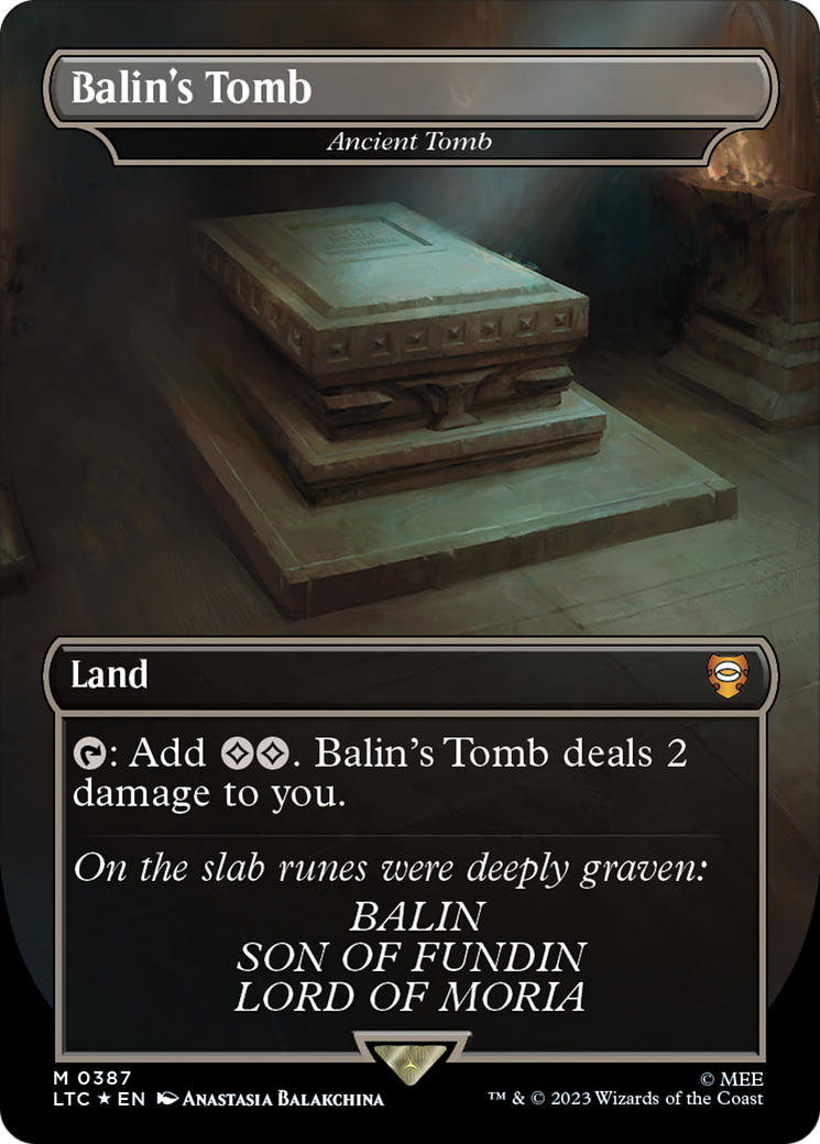 Balin's Tomb - Ancient Tomb (Surge Foil Realms and Relics) [The Lord of the Rings: Tales of Middle-Earth Commander] | Chromatic Games