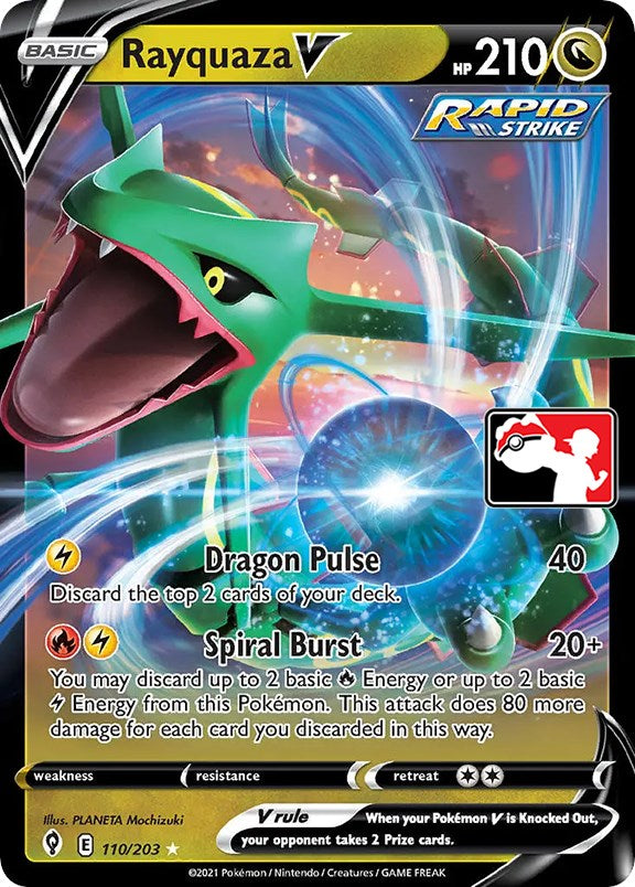 Rayquaza V (110/203) [Prize Pack Series One] | Chromatic Games