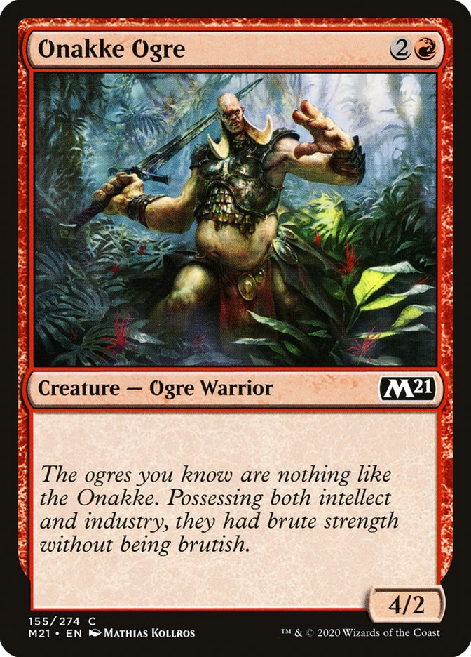 Onakke Ogre 155 (Core Set 2021)  - Foil | Chromatic Games