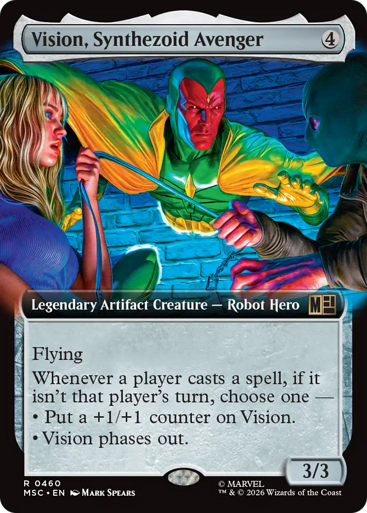 Vision, Synthezoid Avenger (Extended Art) [Marvel Super Heroes Commander] | Chromatic Games