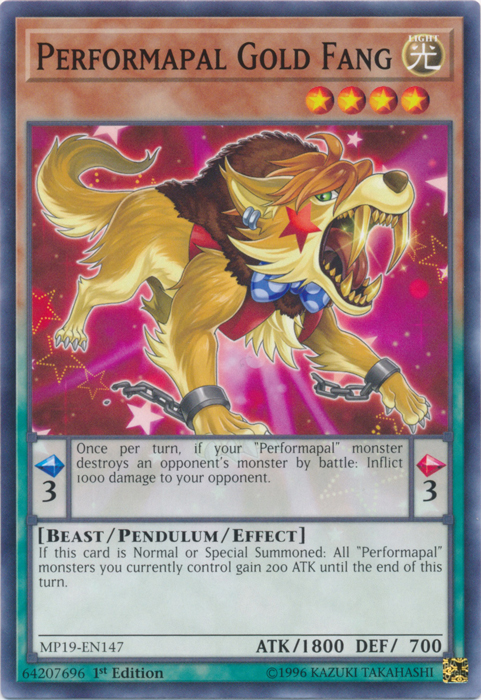 Performapal Gold Fang [MP19-EN147] Common | Chromatic Games