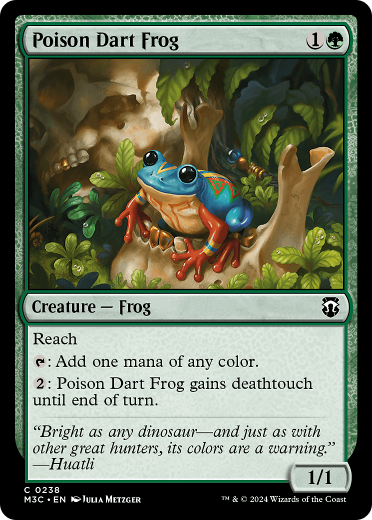 Poison Dart Frog (Ripple Foil) [Modern Horizons 3 Commander] | Chromatic Games