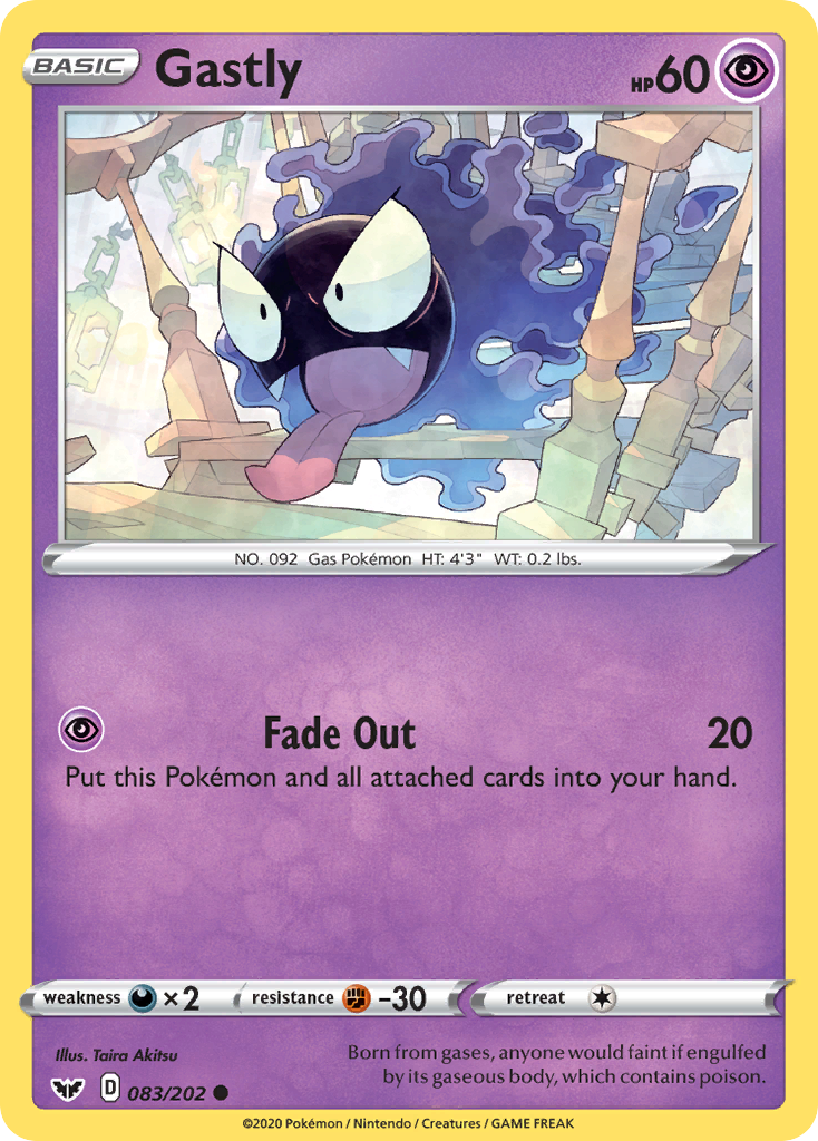 Gastly (083/202) [Sword & Shield: Base Set] | Chromatic Games