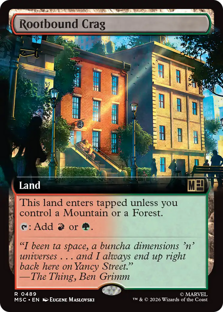 Rootbound Crag (Extended Art) [Marvel Super Heroes Commander] | Chromatic Games