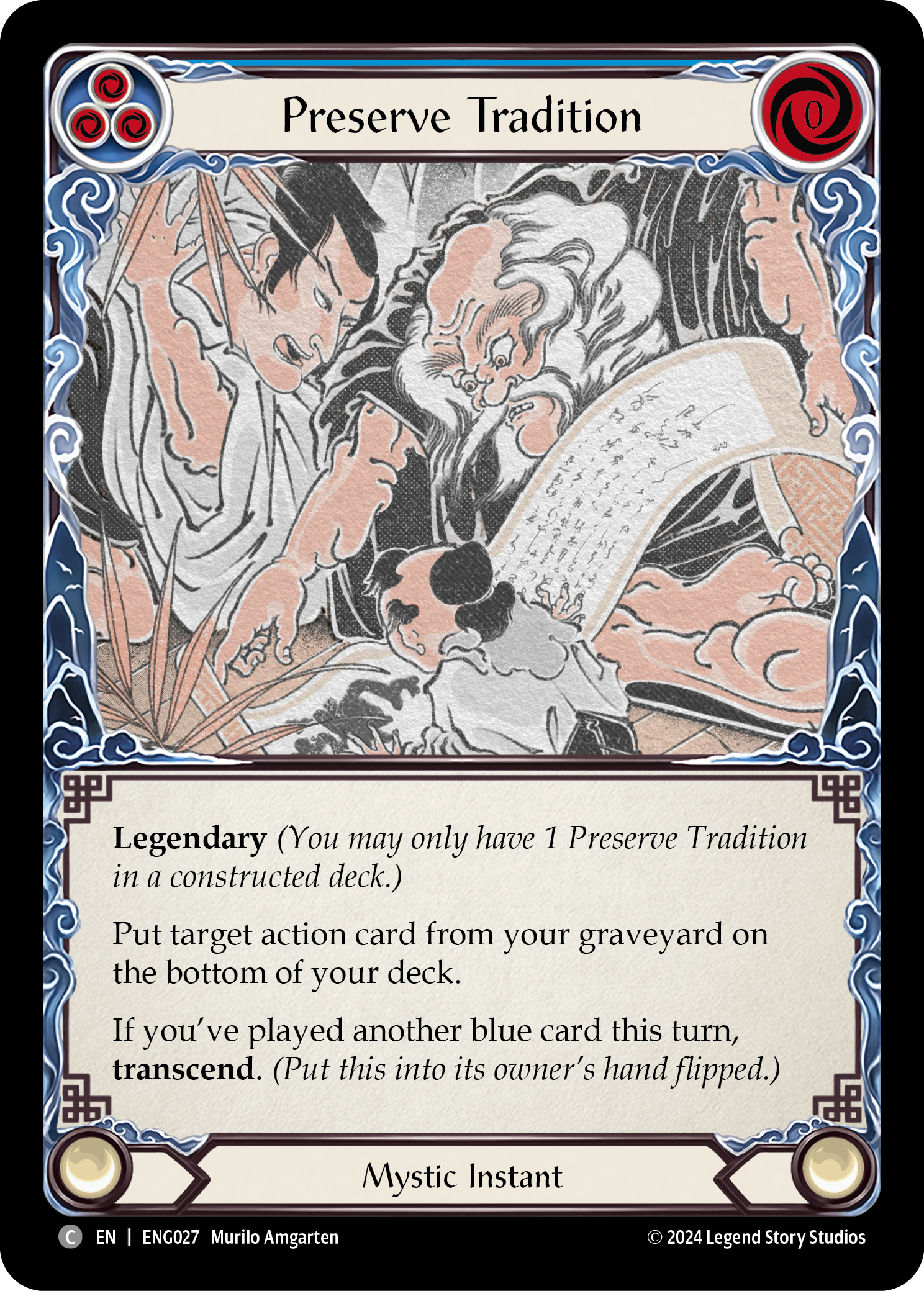 Preserve Tradition [ENG027] (Part the Mistveil Enigma Blitz Deck) | Chromatic Games