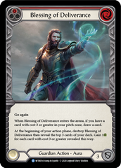 Blessing of Deliverance (Red) [U-WTR054] (Welcome to Rathe Unlimited)  Unlimited Rainbow Foil | Chromatic Games