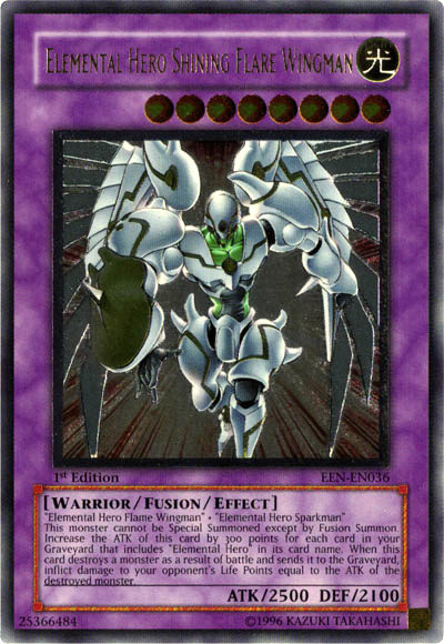 Elemental Hero Shining Flare Wingman [EEN-EN036] Ultimate Rare | Chromatic Games