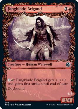 Fangblade Brigand Showcase 292 (Innistrad: Midnight Hunt)  - Foil | Chromatic Games
