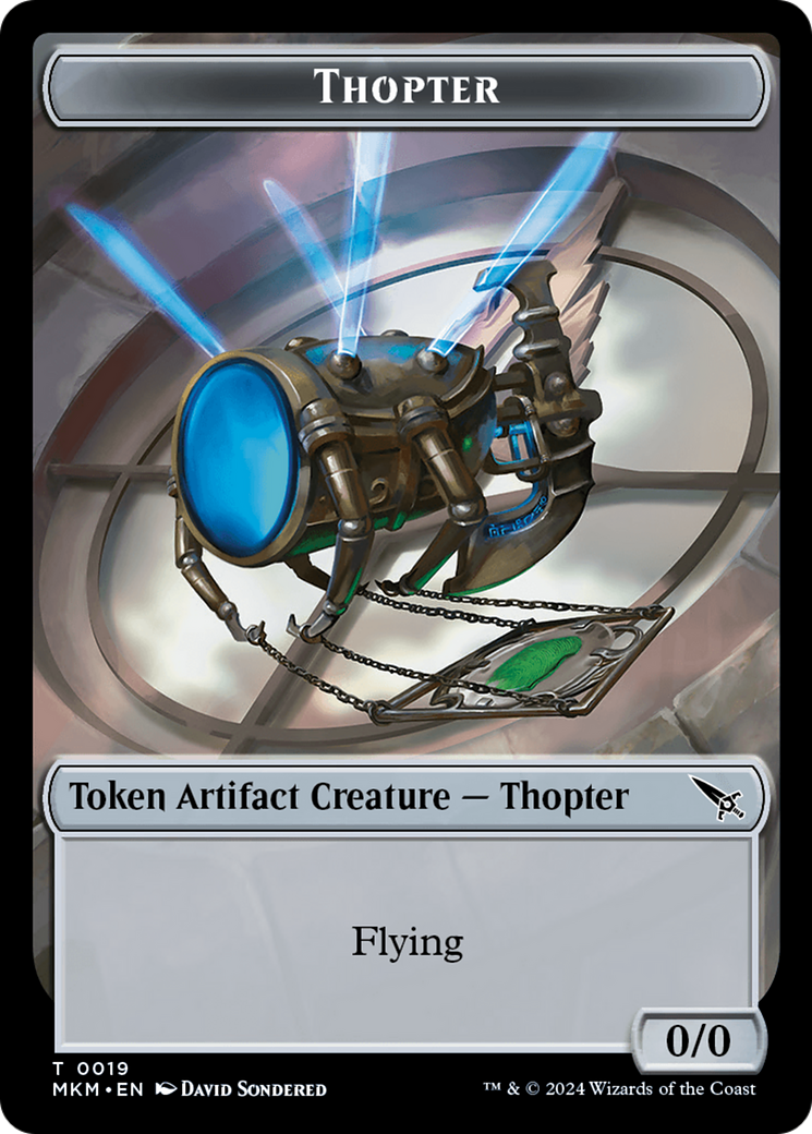 Thopter Token (0019) [Murders at Karlov Manor Tokens] | Chromatic Games