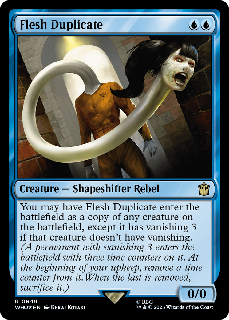 Flesh Duplicate (Surge Foil) [Doctor Who] | Chromatic Games