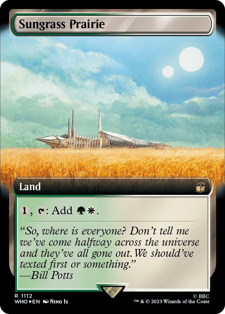 Sungrass Prairie (Extended Art) (Surge Foil) [Doctor Who] | Chromatic Games