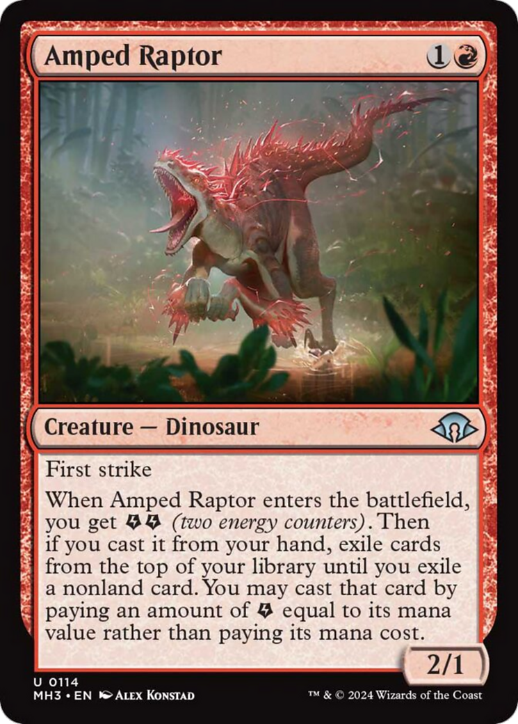 Amped Raptor [Modern Horizons 3] | Chromatic Games