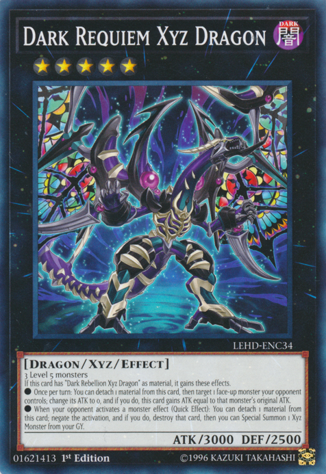 Dark Requiem Xyz Dragon [LEHD-ENC34] Common | Chromatic Games