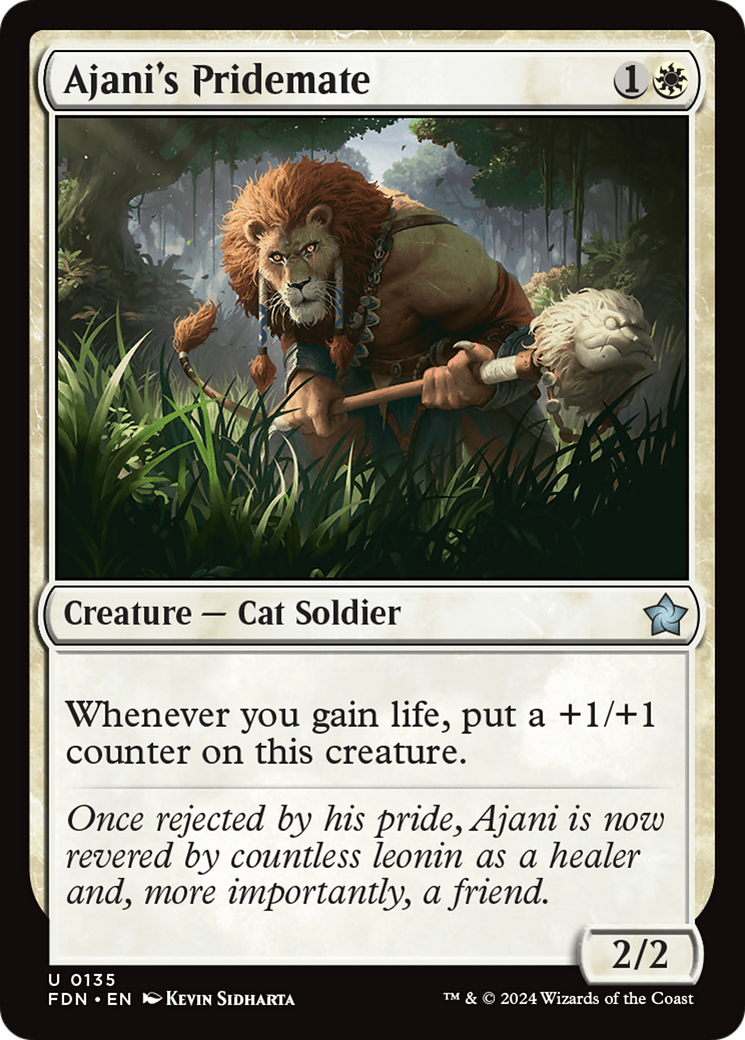 Ajani's Pridemate [Foundations] | Chromatic Games