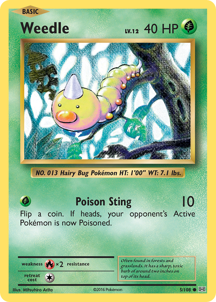 Weedle (5/108) [XY: Evolutions] | Chromatic Games