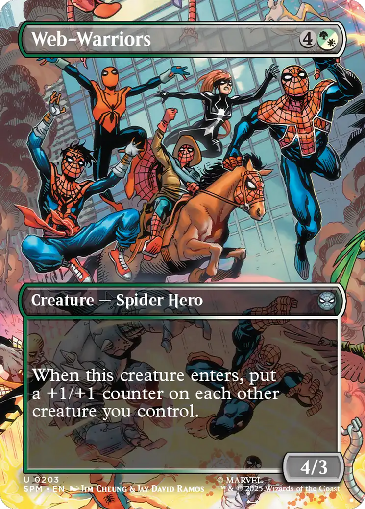 Web-Warriors (Borderless) [Marvel's Spider-Man] | Chromatic Games