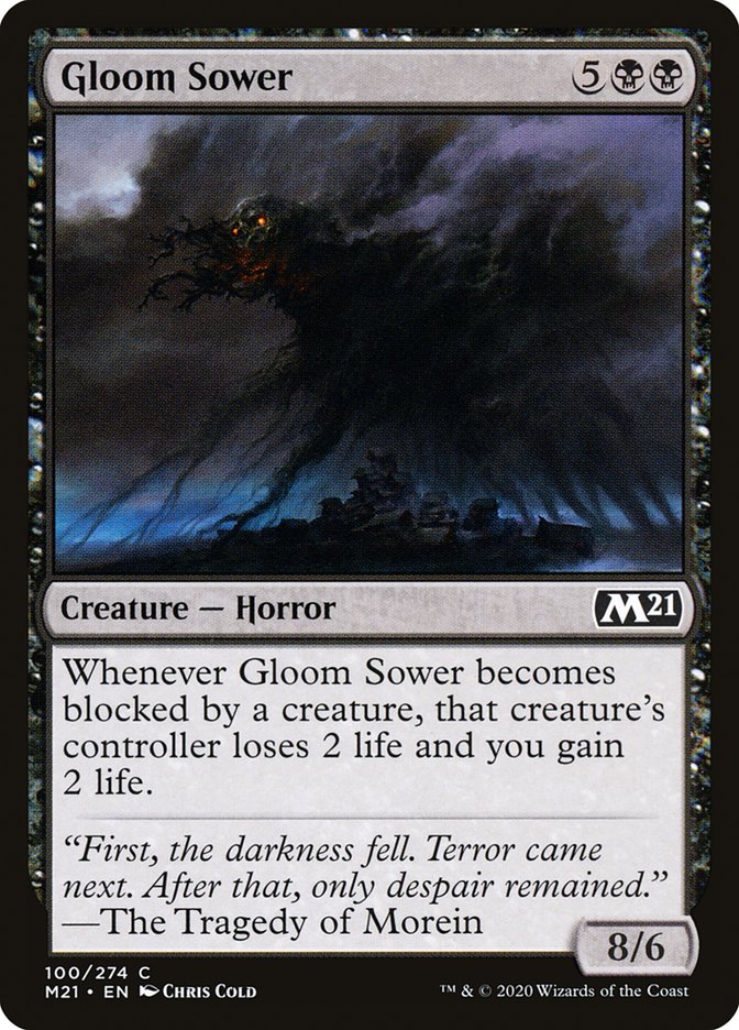 Gloom Sower 100 (Core Set 2021)  | Chromatic Games