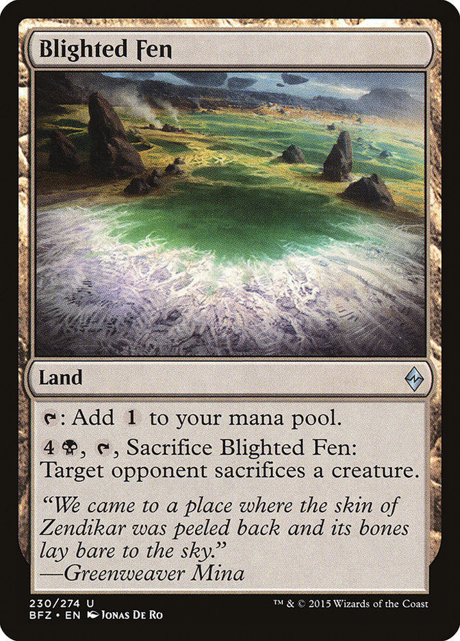 Blighted Fen 230/274 (Battle for Zendikar)  | Chromatic Games